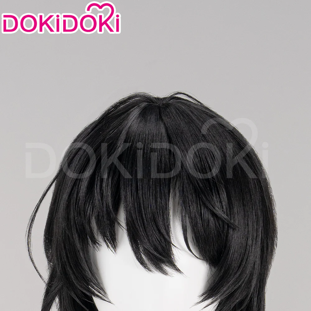【Ready For Ship】DokiDoki Game Tou Qi Cosplay Nai He Wig Male / Female  Black Long / Short Wig Touqi Naihe - Image 5
