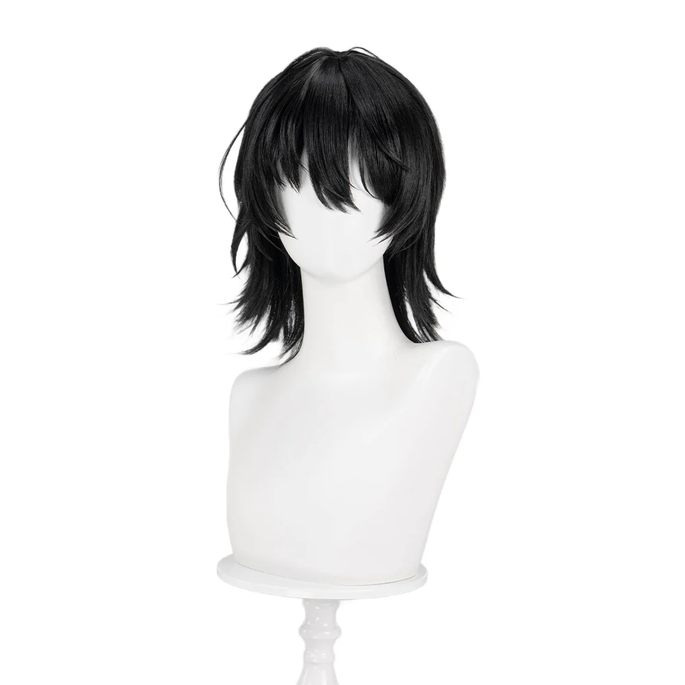 【Ready For Ship】DokiDoki Game Tou Qi Cosplay Nai He Wig Male / Female  Black Long / Short Wig Touqi Naihe - Image 6
