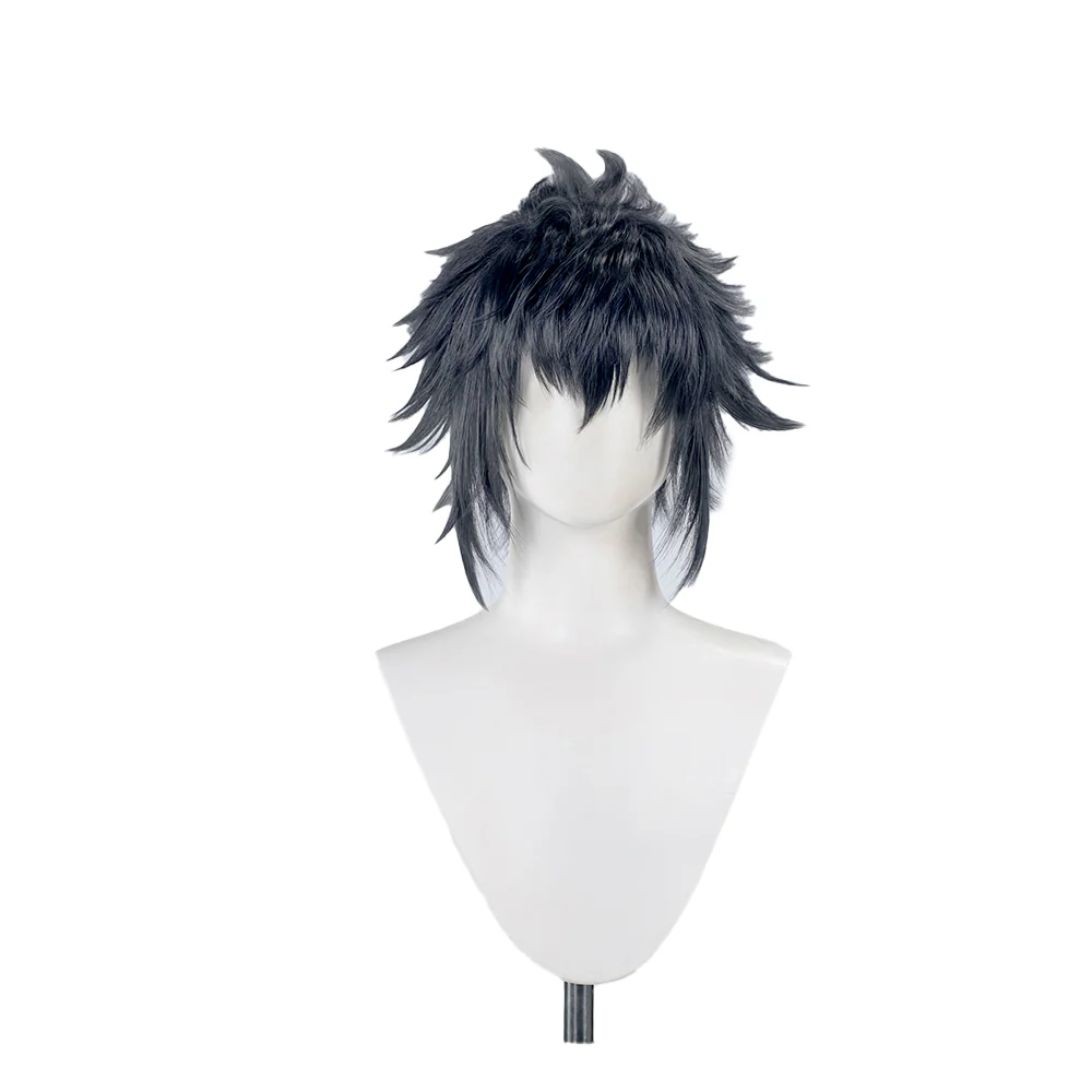 【Ready For Ship】DokiDoki Game Cosplay Nocctis Wig Men Short Black Hair - Image 2