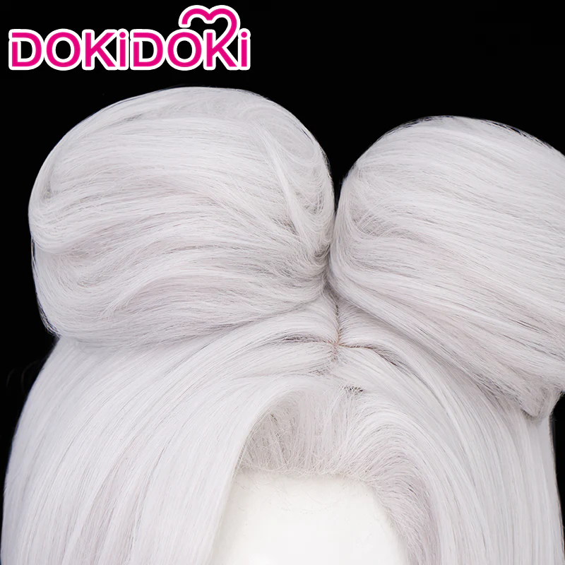 【Ready For Ship】DokiDoki Game Cosplay NPC Wig Women Short White - Image 5