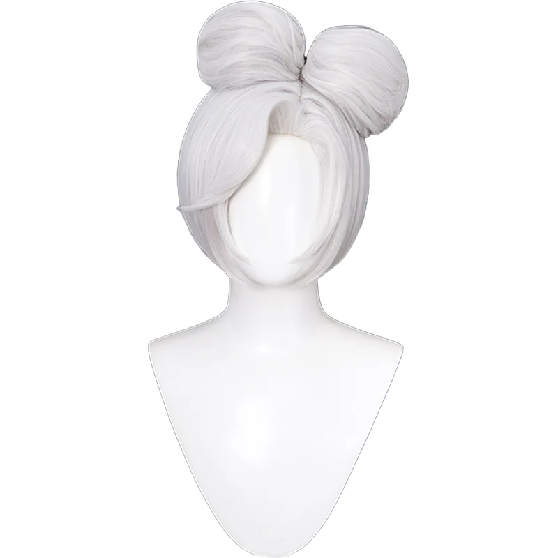 【Ready For Ship】DokiDoki Game Cosplay NPC Wig Women Short White - Image 6