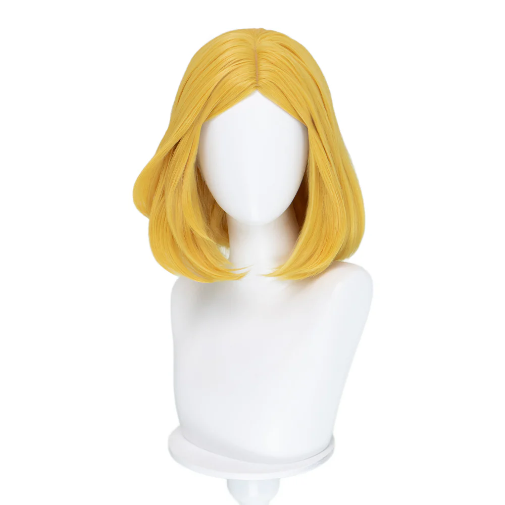 DokiDoki Game Cosplay Orange Wig Short Slightly Curly - Image 4