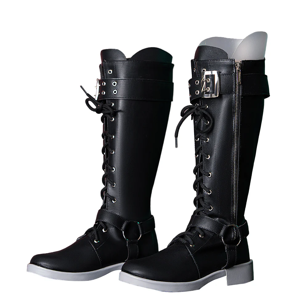 DokiDoki Game Cosplay Shoes Black Boots - Image 5