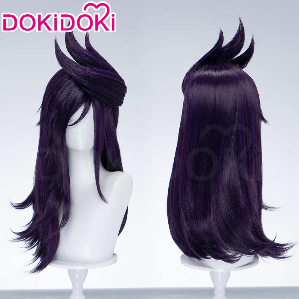 DokiDoki Game Cosplay The Fallen Wig Long Purple Hair