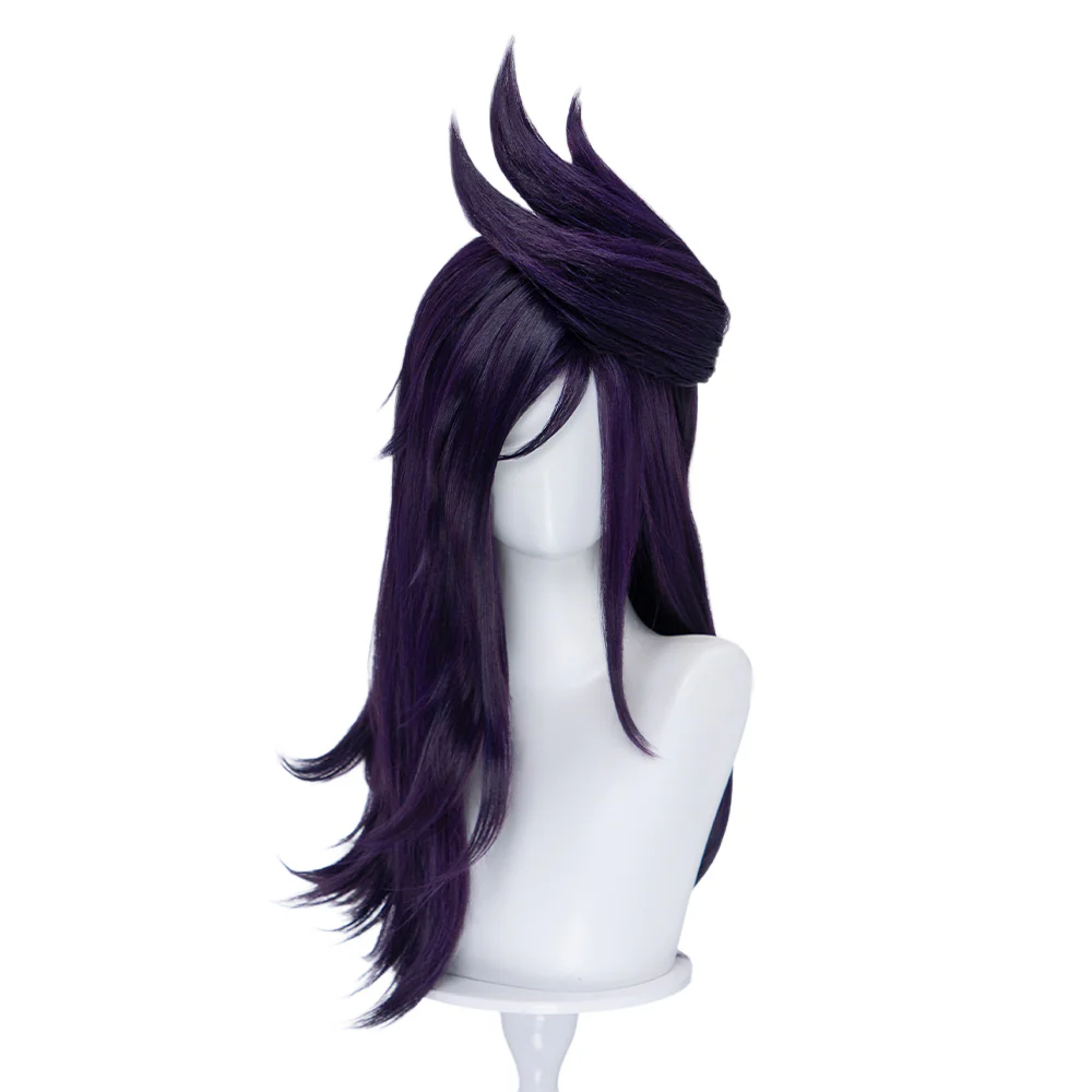 DokiDoki Game Cosplay The Fallen Wig Long Purple Hair - Image 2