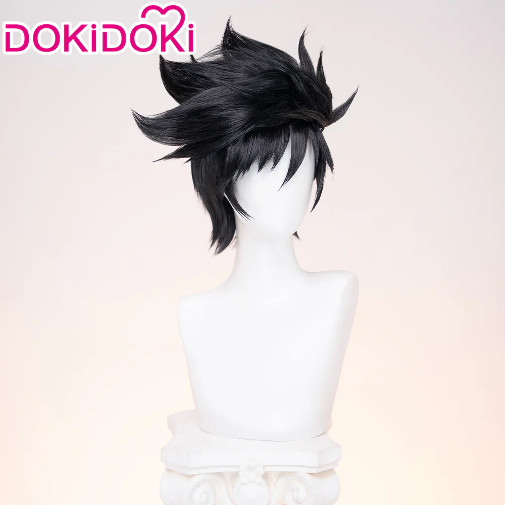 DokiDoki Game Cosplay Underworld Prince Wig Short Black Hair - Image 3