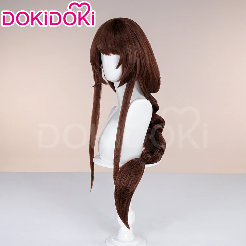 【Character Ver Ready For Ship】DokiDoki Game Cosplay Wig Long Brown Hair White - Image 3