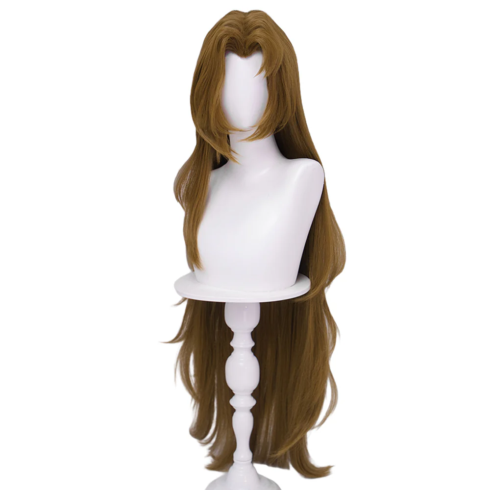DokiDoki Game Cosplay Wig Long Curly Brown Hair - Image 5