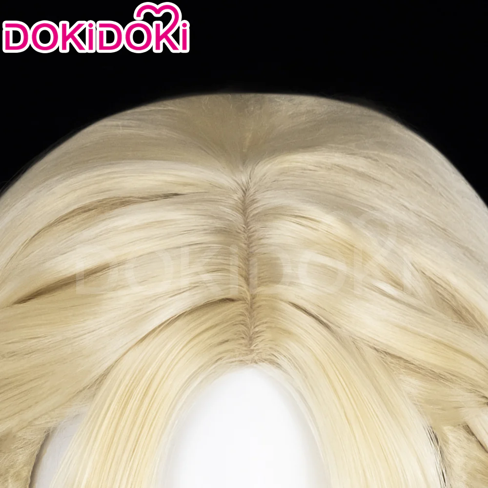 【Ready For Ship】DokiDoki Game Cosplay Wig Long Golden Curly Hair - Image 4