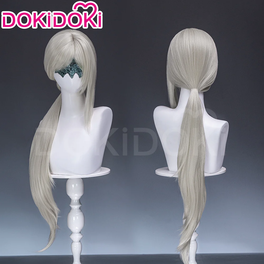 【Ready For Ship】DokiDoki Game Cosplay Wig Long Silver Hair