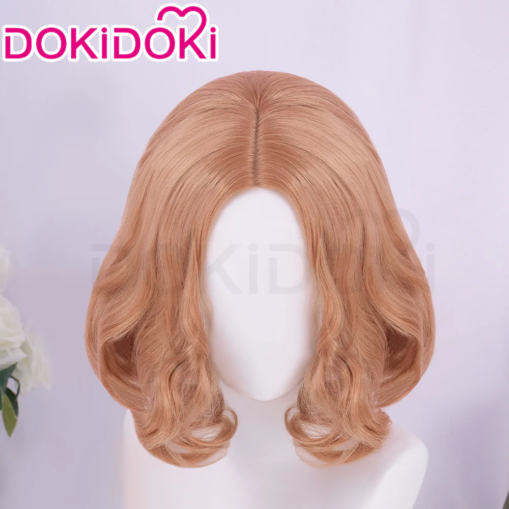 【Ready For Ship】DokiDoki Game Cosplay Wig Short Brown Hair - Image 4