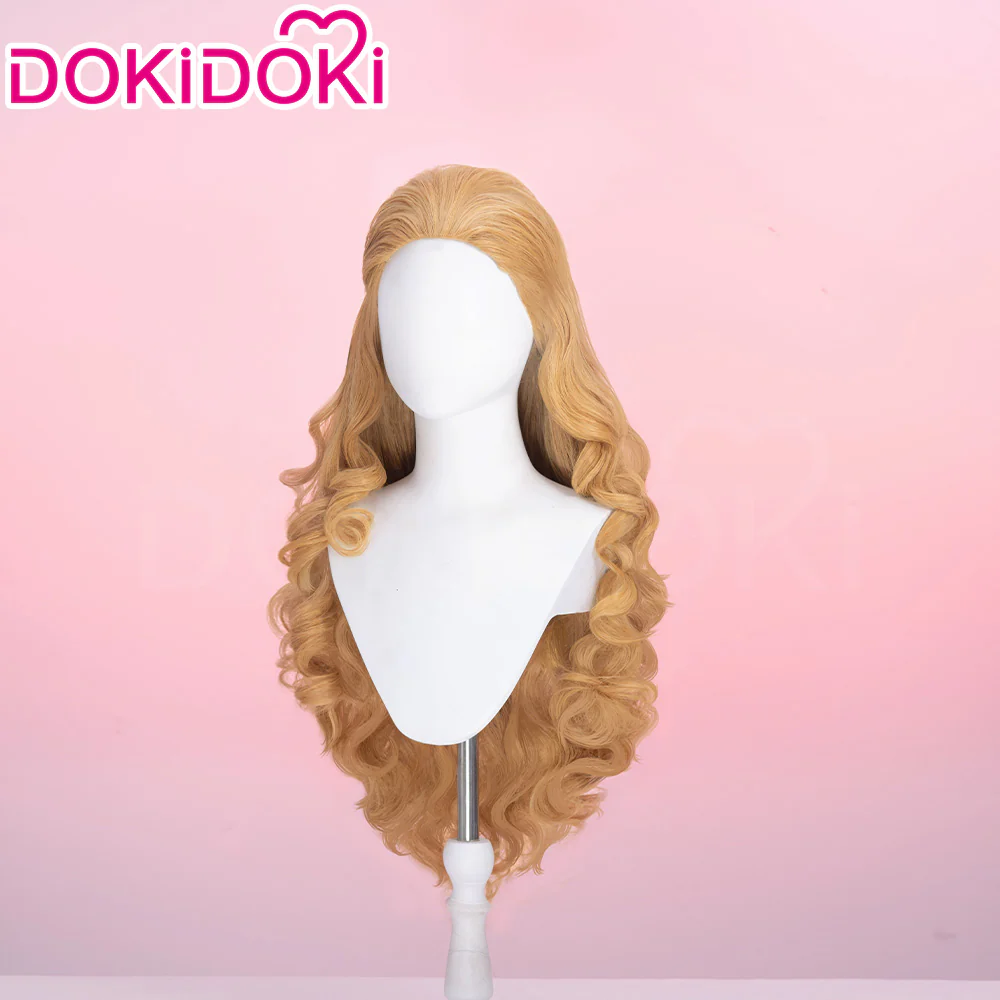 【Ready For Ship】Dokidoki Game Cosplay Woman Wig Long Curly Scarlet Red Orange Wig - Image 10