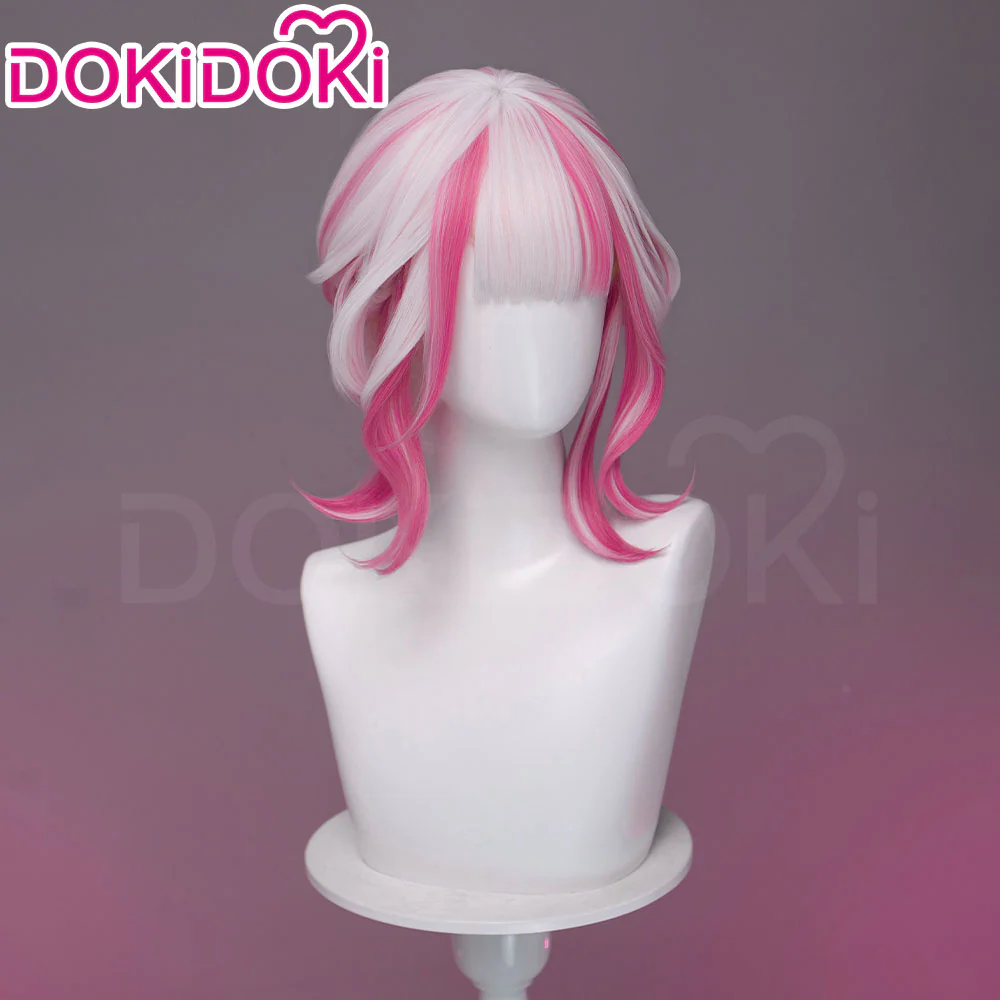 【Ready For Ship】DokiDoki Game Cosplay Woman Wig Long Straight Black Purple Vengeance Skin Blood Kariudo Daring Daifuku - Image 19