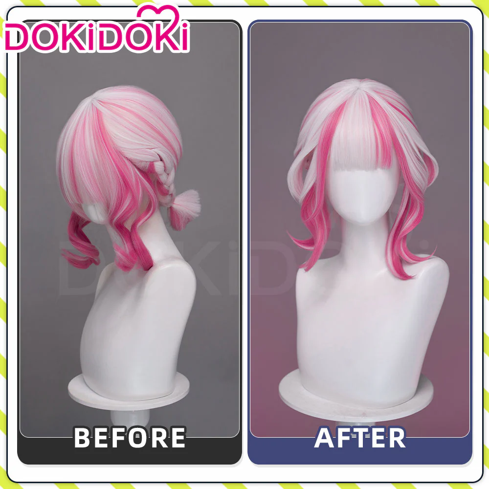 【Ready For Ship】DokiDoki Game Cosplay Woman Wig Long Straight Black Purple Vengeance Skin Blood Kariudo Daring Daifuku - Image 20
