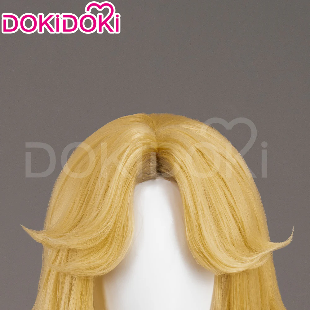 【Yellow Ver. Ready For Ship】Dokidoki Game Cosplay Woman Wig Mid-length Yellow Silver Hair Malice Skin - Image 5