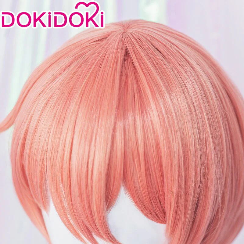 【Ready For Ship】DokiDoki Game Literature Club Cosplay Wig / Hairband Sayori Short Pink DDLC - Image 5