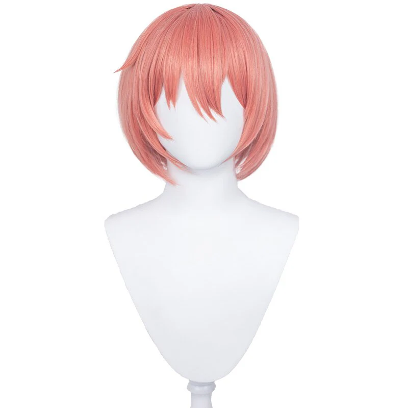 【Ready For Ship】DokiDoki Game Literature Club Cosplay Wig / Hairband Sayori Short Pink DDLC - Image 6