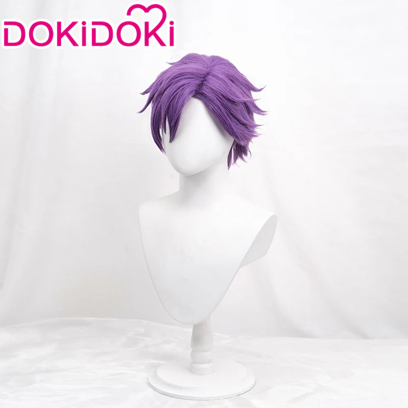 【Ready For Ship】DokiDoki Game Ensemble Stars Cosplay Otogari Adonis Cosplay Wig ES Short Purple - Image 2