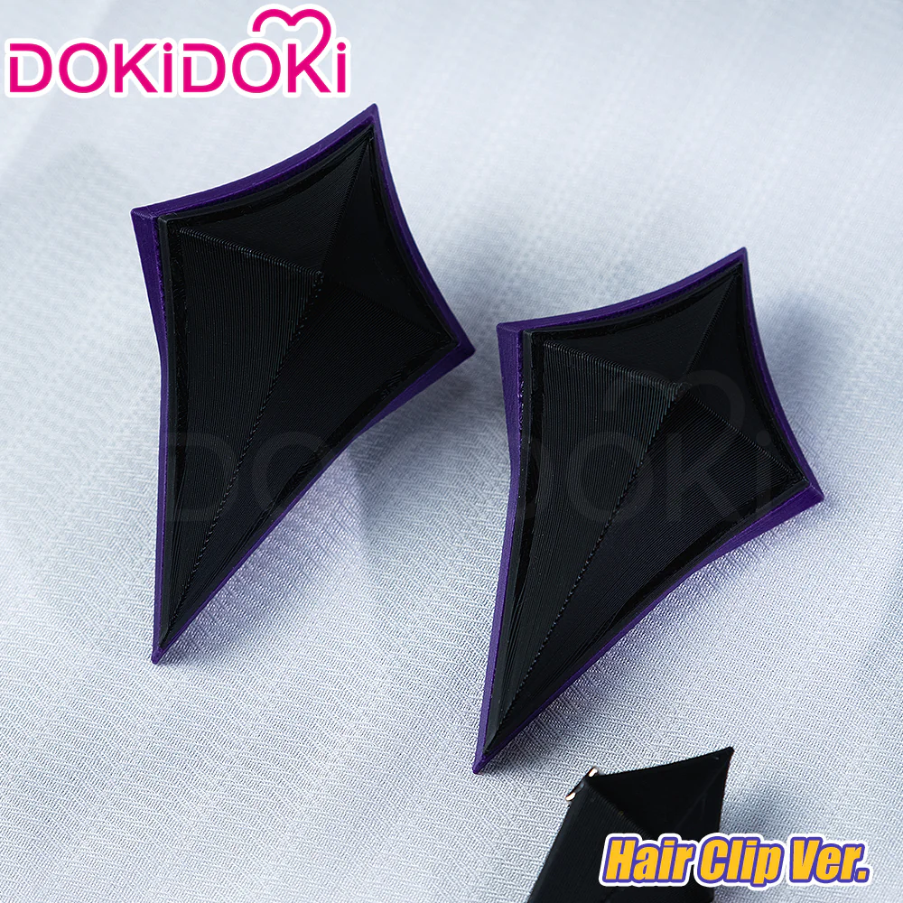 【Ready For Ship】DokiDoki Game Genshin Impact Cosplay Durin Purple Wig Song of the Welkin Moon / Head Accessory - Image 9