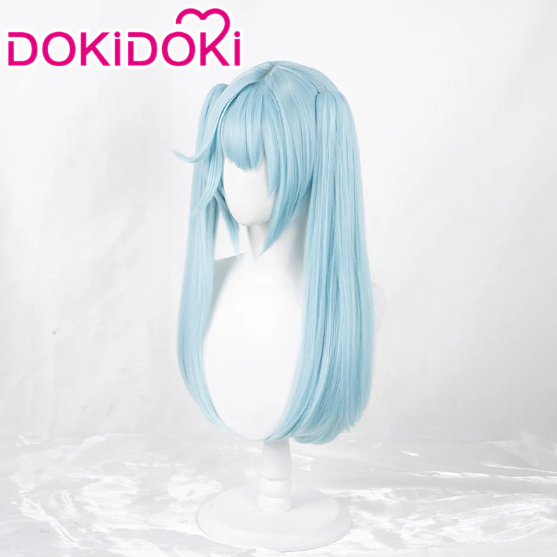 【Ready For Ship】DokiDoki Game Genshin Impact Cosplay Faruzan Wig Long Blue-green - Image 3