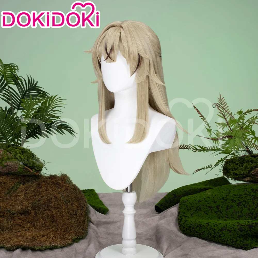 【Ready For Ship】DokiDoki Game Genshin Impact Cosplay Kirara Wig Long Straight Flaxen Brown Wig - Image 8