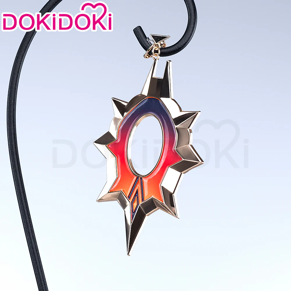 DokiDoki Game Genshin Impact Cosplay Pyro Archon Mavuika Wig / Light Strips/ Wefts / Earclip / Glasses Natlan Long Curly Orange - Image 16