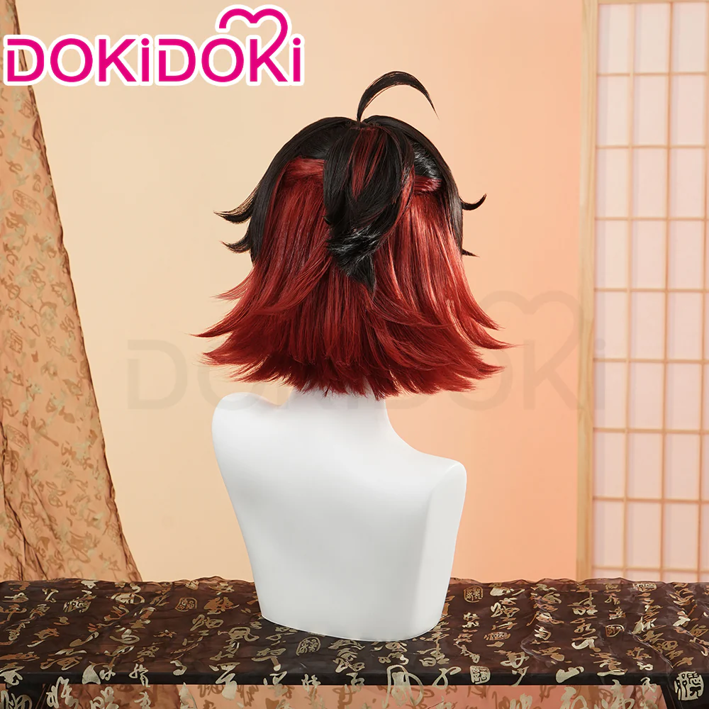 DokiDoki Game Genshin Impact GaMing Cosplay Wig Short Brown Ga Ming - Image 3
