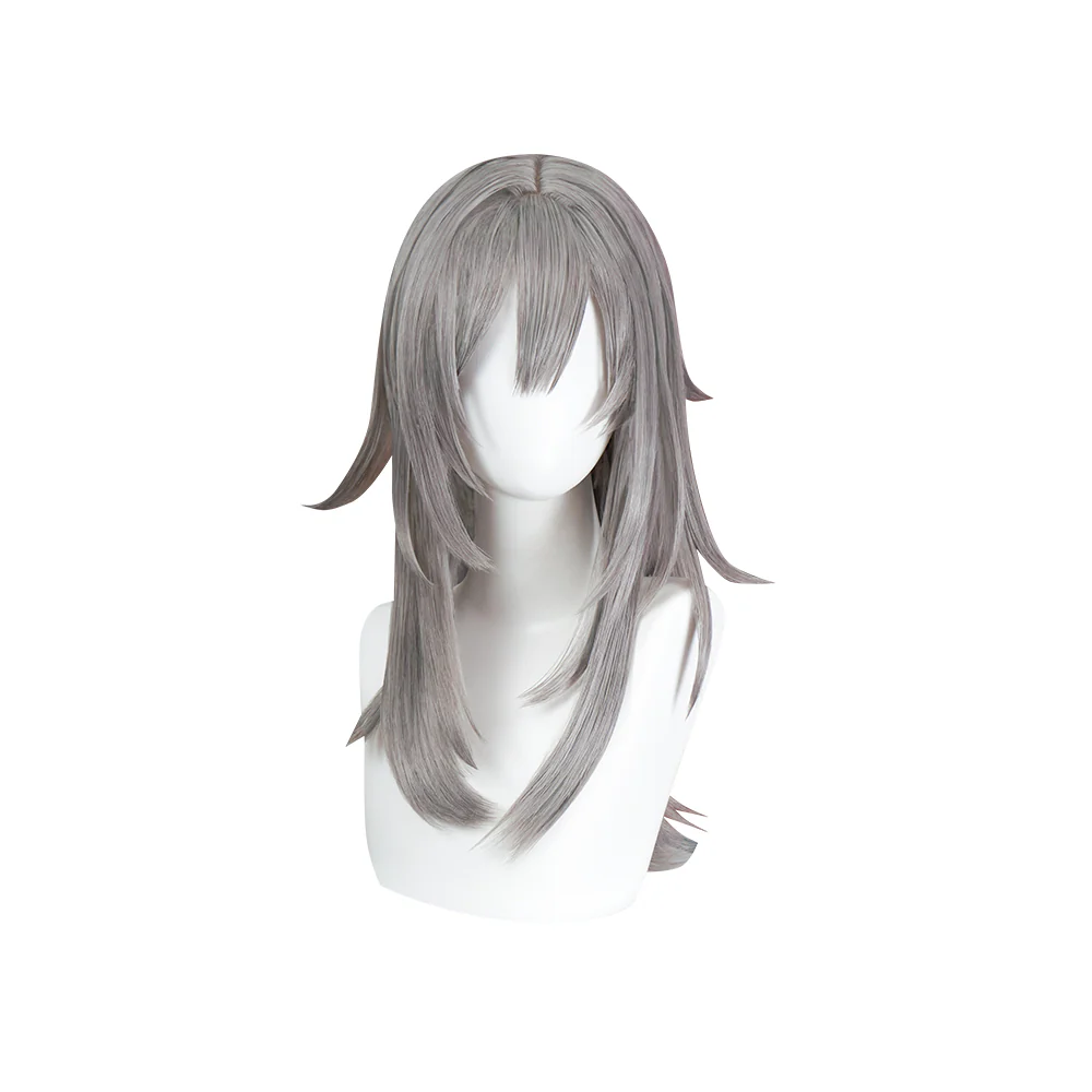 【Ready For Ship】DokiDoki Game Honkai: Star Rail Cosplay Heroine Stelle Cosplay Wig Halloween Long Grey Trailblazer - Image 5