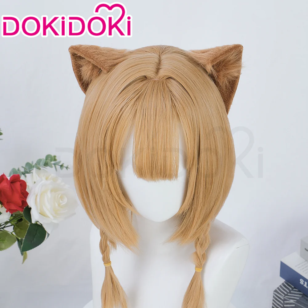 【Ready For Ship】DokiDoki Game Honkai Impact 3 Cosplay Pardofelis Cosplay Wig Short Flax - Image 4