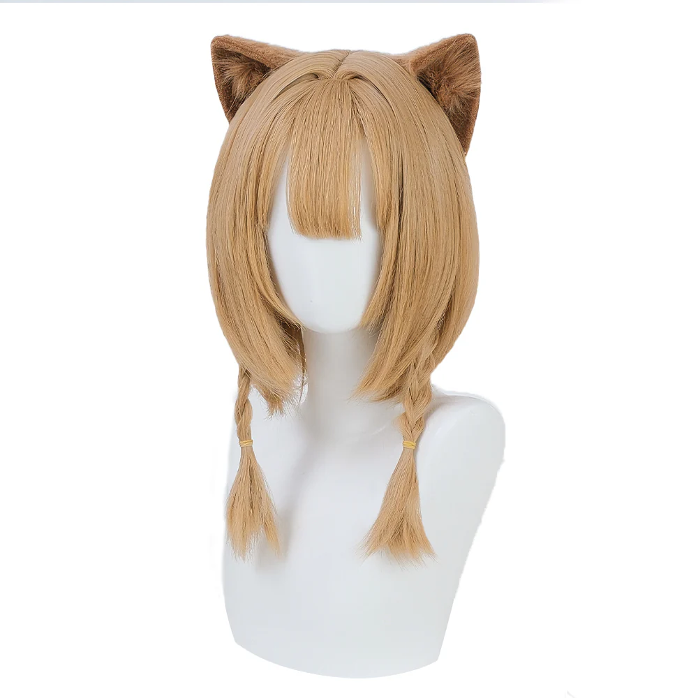 【Ready For Ship】DokiDoki Game Honkai Impact 3 Cosplay Pardofelis Cosplay Wig Short Flax - Image 5