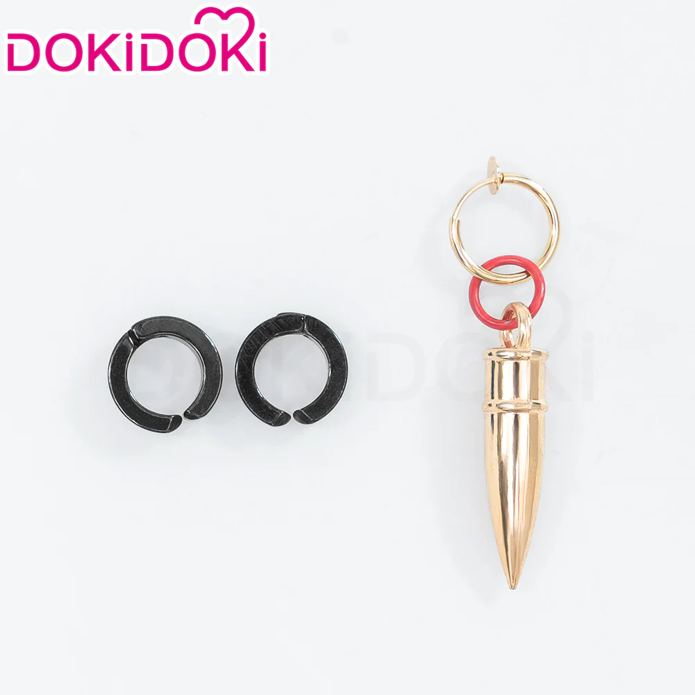 【Ready For Ship】DokiDoki Game Honkai: Star Rail Cosplay Boothill Wig / Earring Long White Black Wig Male - Image 9