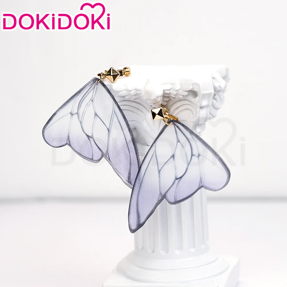 【Ready For Ship】DokiDoki Game Honkai: Star Rail Cosplay Castorice Cosplay Wig / Headwear Ears / Earrings Ear Clips Ear Accessories Long Straight Purple Hair Twin Ponytails - Image 15