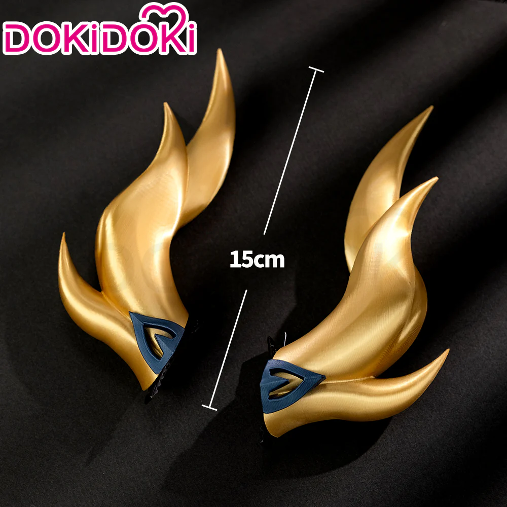 【Wig Ready For Ship】DokiDoki Game Honkai: Star Rail Cosplay Dan Heng Permansor Terrae Wig / Horn / Ear Clip Danheng Long Black Hair Accessory - Image 6