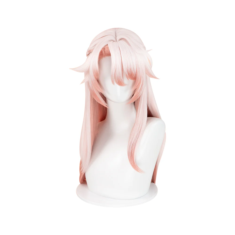 【Ready For Ship】DokiDoki Game Honkai: Star Rail Cosplay Jiaoqiu Wig Long Straight Pink Hair / Ear / Tial  Jiao Qiu - Image 7