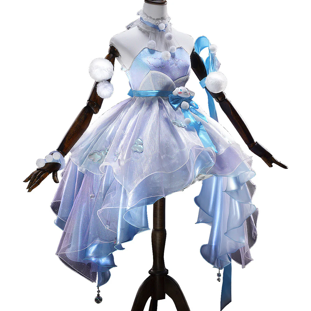 【Two Versions】DokiDoki-SR Game Honor of Kings Cosplay Yao Costume HOK Blue Dream - Image 5