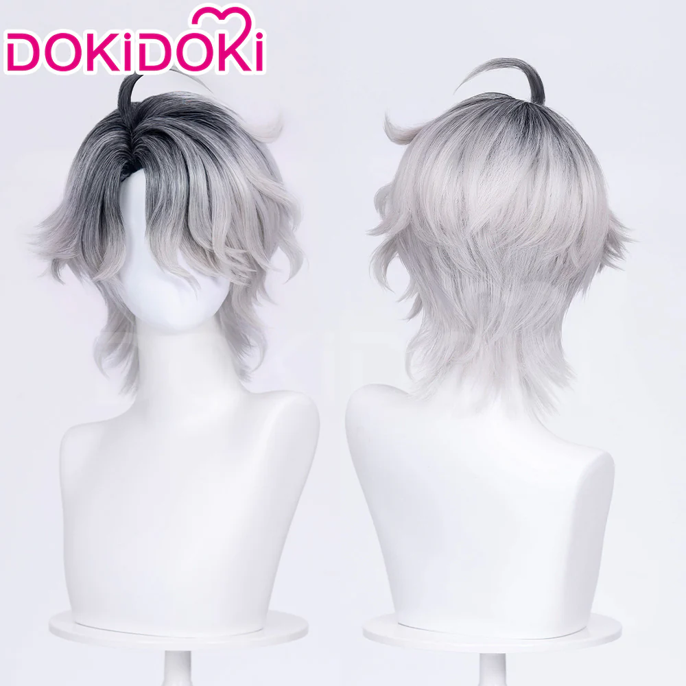 【Ready For Ship】DokiDoki Game Identity V Copslay Patient Doctor Wig Short Curly Black / White