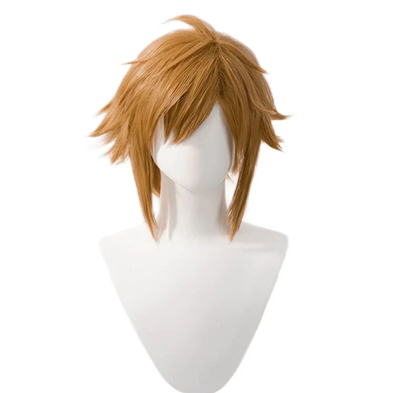【Ready For Ship】DokiDoki Game Kingdom Hearts 4 Cosplay Sora Wig Short Straight Brown Wig Men - Image 5