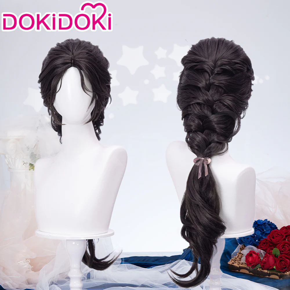【Partially Ready For Ship】DokiDoki Game Love And Deepspace Cosplay Protagonist MC Wedding Wig / Veil / Headwear Xavier / Sylus / Zayne / Rafayel / Caleb Black Hair Buns - Image 20