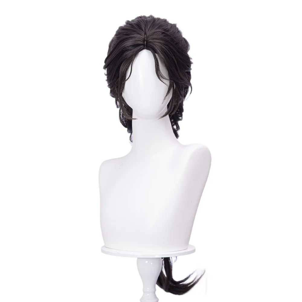 【Partially Ready For Ship】DokiDoki Game Love And Deepspace Cosplay Protagonist MC Wedding Wig / Veil / Headwear Xavier / Sylus / Zayne / Rafayel / Caleb Black Hair Buns - Image 24