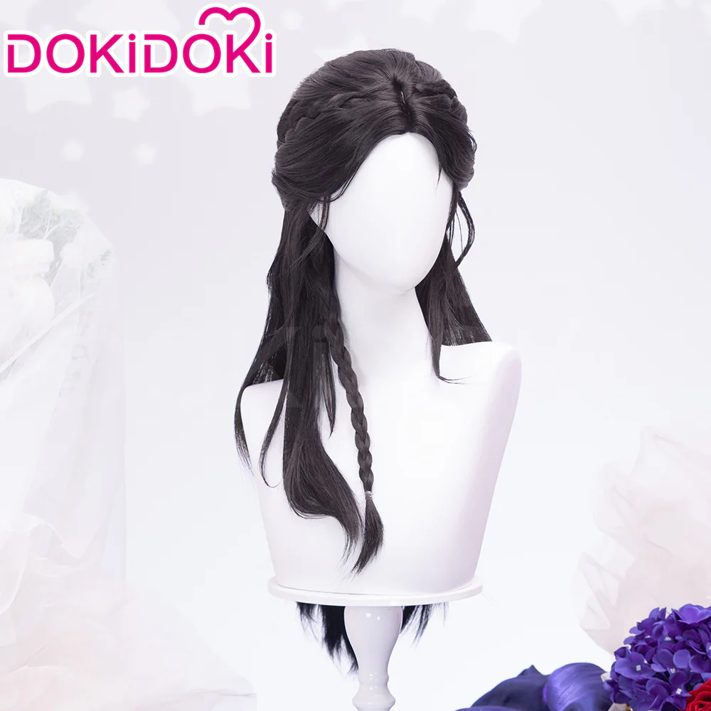 【Partially Ready For Ship】DokiDoki Game Love And Deepspace Cosplay Protagonist MC Wedding Wig / Veil / Headwear Xavier / Sylus / Zayne / Rafayel / Caleb Black Hair Buns - Image 28