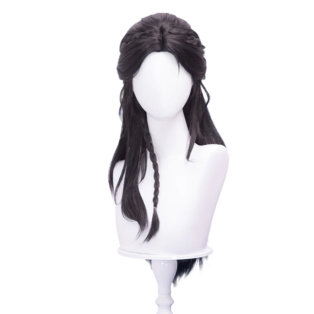【Partially Ready For Ship】DokiDoki Game Love And Deepspace Cosplay Protagonist MC Wedding Wig / Veil / Headwear Xavier / Sylus / Zayne / Rafayel / Caleb Black Hair Buns - Image 30