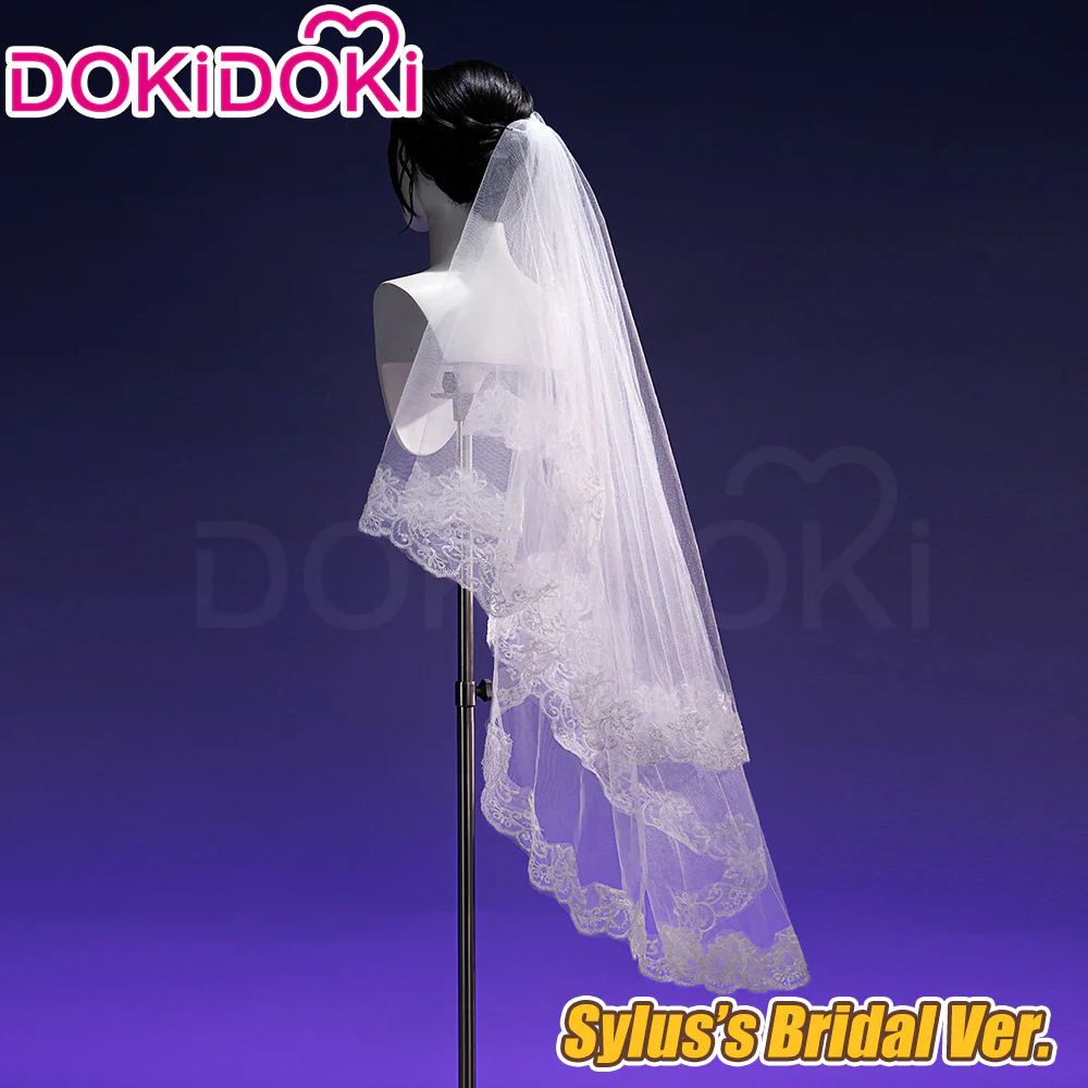 【Partially Ready For Ship】DokiDoki Game Love And Deepspace Cosplay Protagonist MC Wedding Wig / Veil / Headwear Xavier / Sylus / Zayne / Rafayel / Caleb Black Hair Buns - Image 37