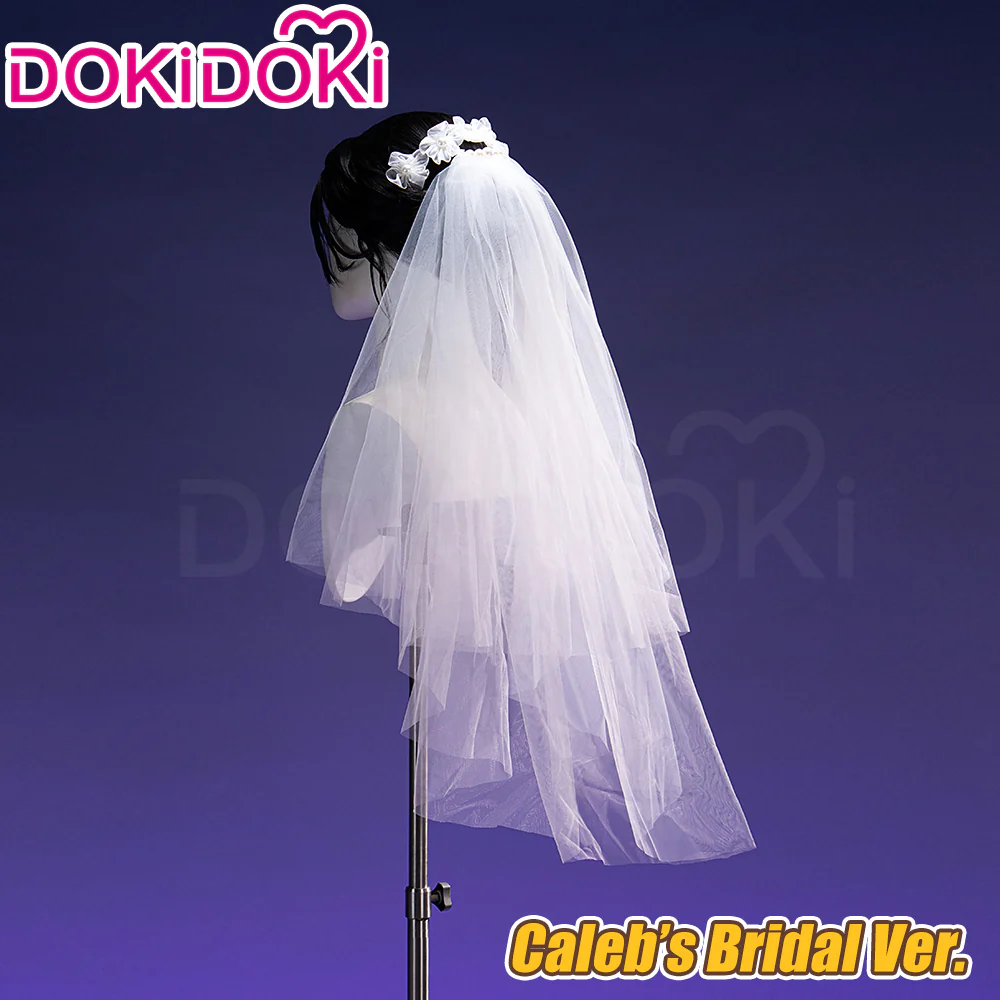 【Partially Ready For Ship】DokiDoki Game Love And Deepspace Cosplay Protagonist MC Wedding Wig / Veil / Headwear Xavier / Sylus / Zayne / Rafayel / Caleb Black Hair Buns - Image 39