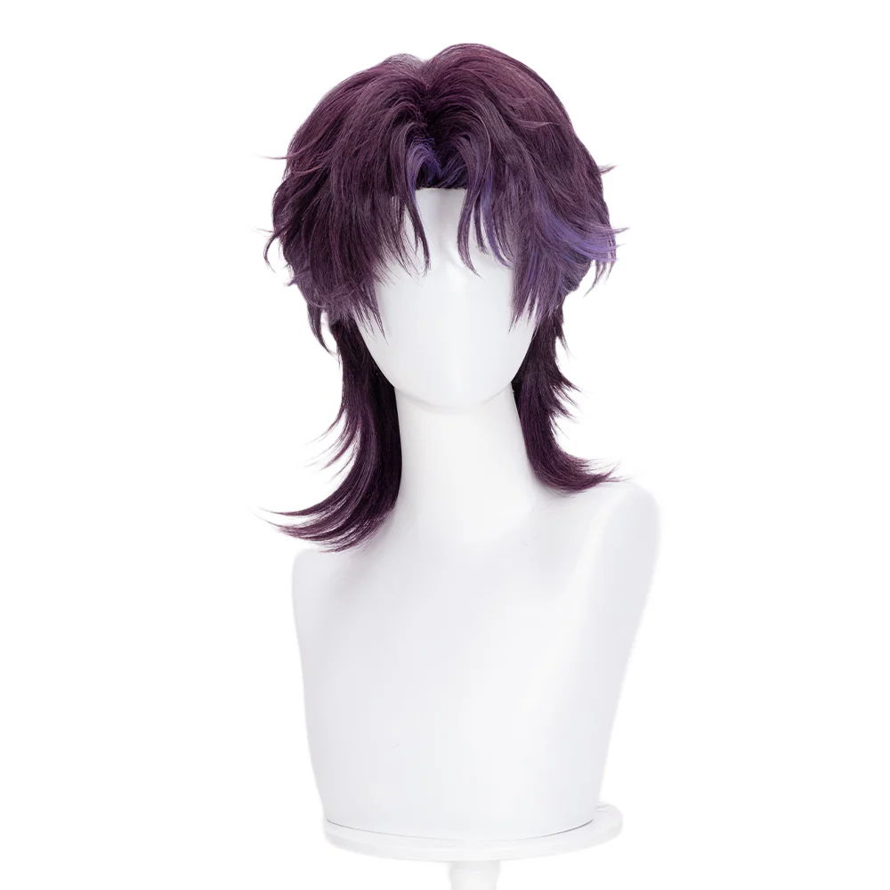 【Partially Ready For Ship】DokiDoki Game Love and Deepspace Cosplay Rafayel Wig / Ear Clip / Necklace Short Purple Hair Mullet Tidal Surge - Image 19
