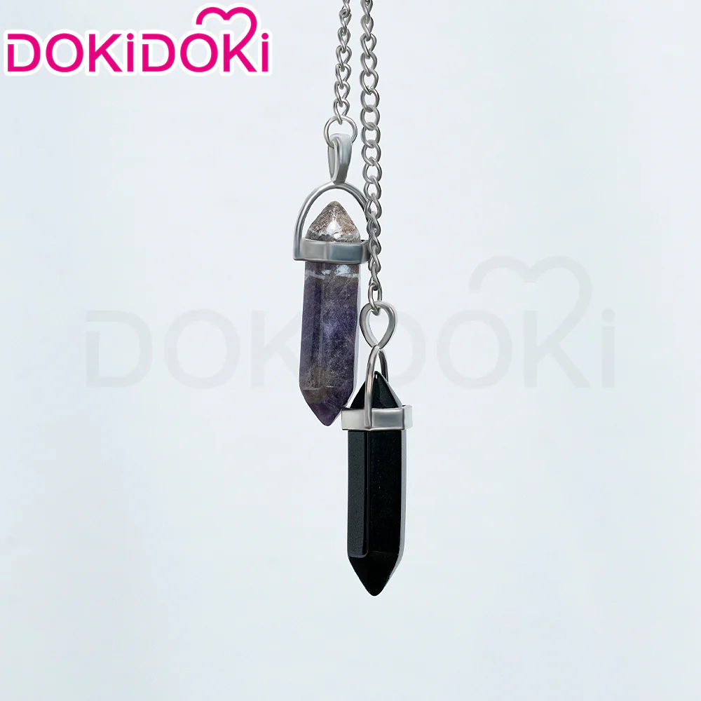 【Partially Ready For Ship】DokiDoki Game Love and Deepspace Cosplay Rafayel Wig / Ear Clip / Necklace Short Purple Hair Mullet Tidal Surge - Image 25