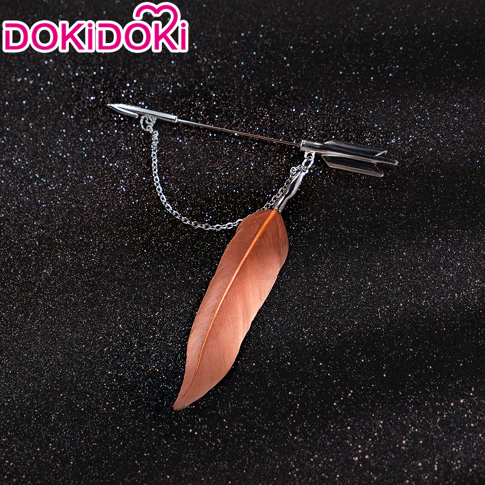 DokiDoki Game Love And Deepspace Cosplay Sylus Prop Goodcat Code Feather Brooch Scarlet Nocturne - Image 3