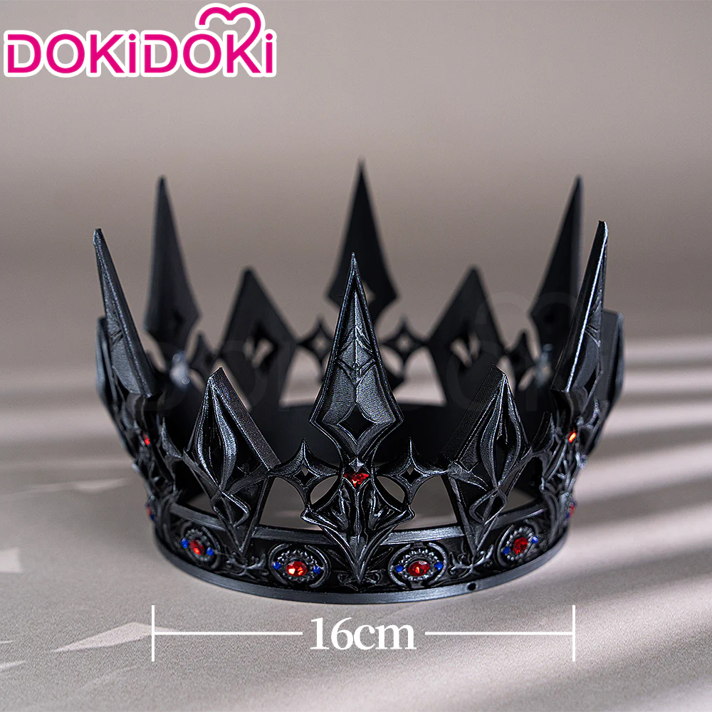 【Partially Ready For Ship】DokiDoki Game Love And Deepspace Cosplay Xavier Wig / Rabbit Ears/ Brooch Headband / Crown Short Straight Linen Hair Mullet Sleepless Night Fallen Crown Lustrefall King of Darknight - Image 33