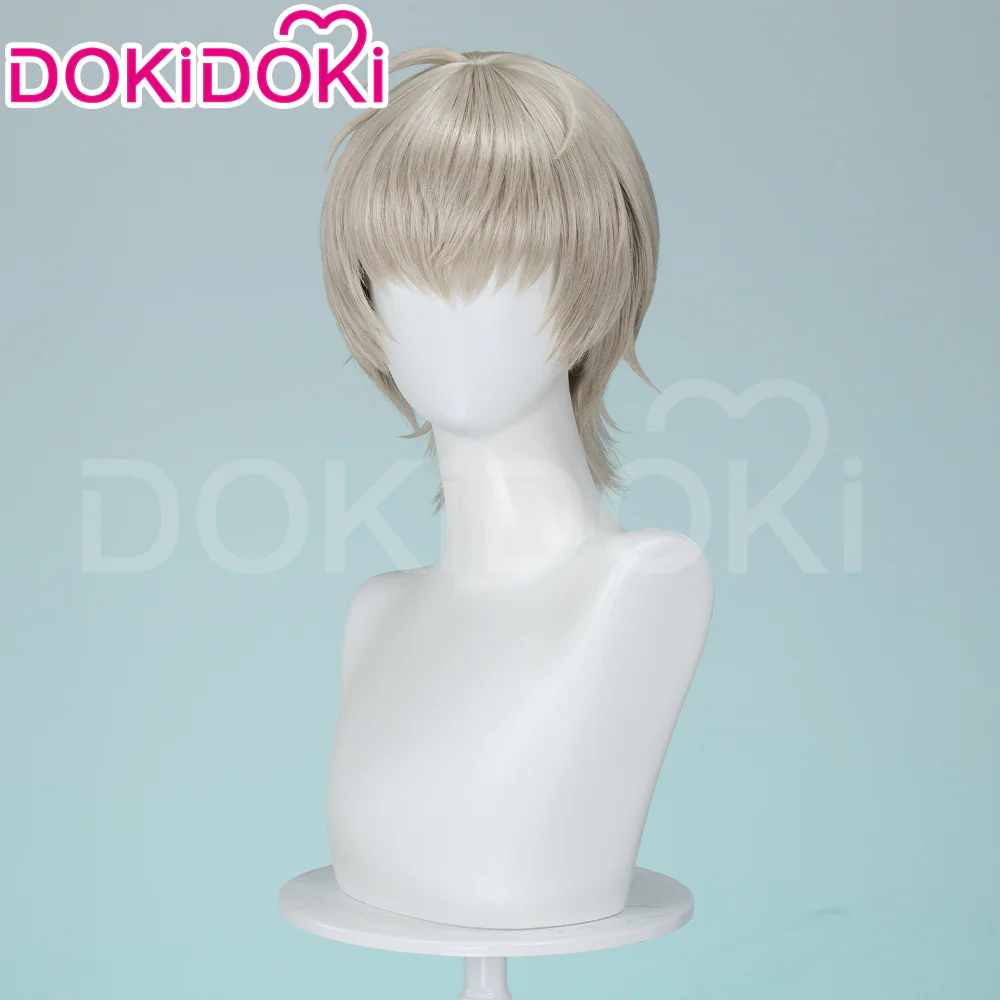 【Ready For Ship】Dokidoki Game Metaphor: ReFantazio Cosplay Leon Strohl Wig Short Grey Hair - Image 2