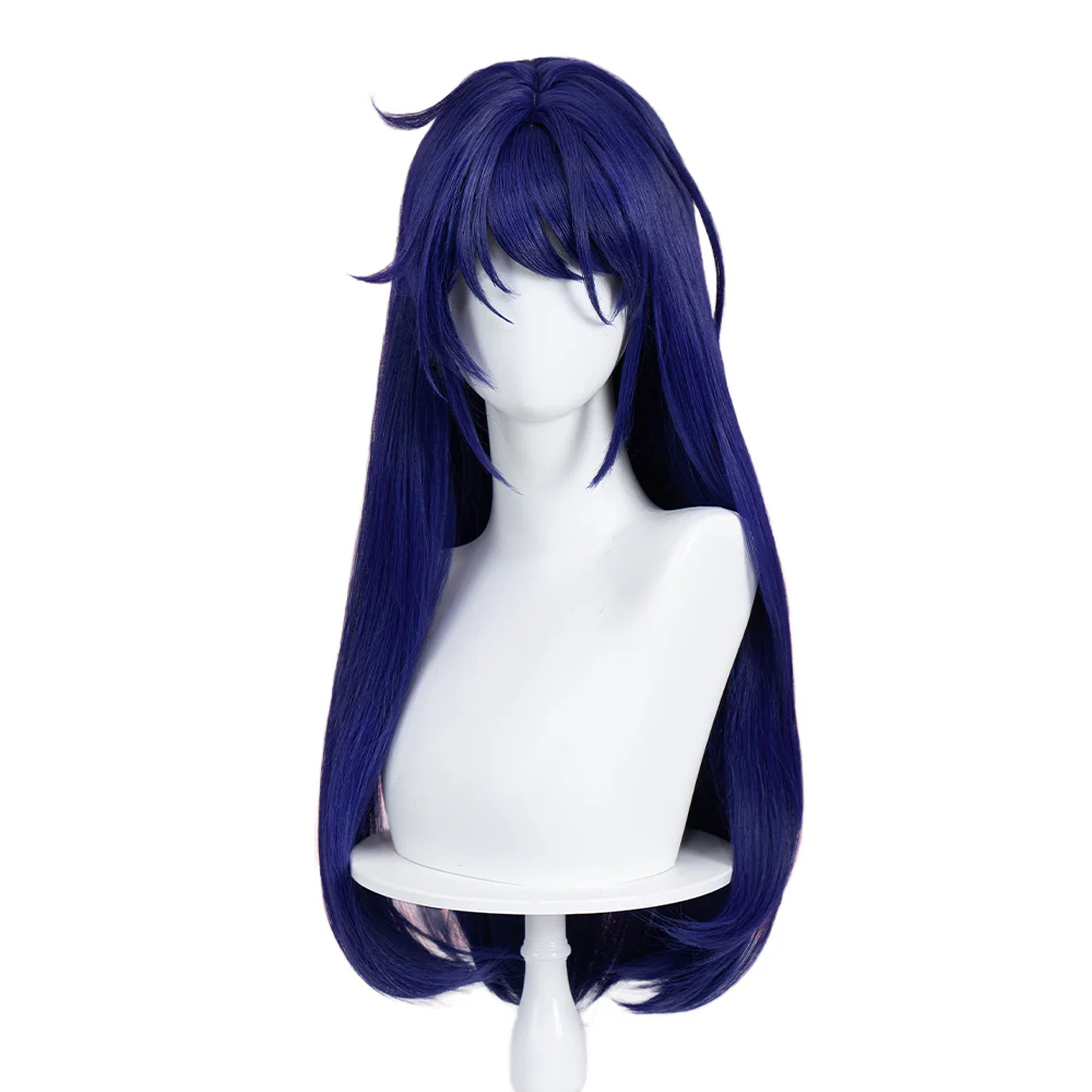 【Partially Ready For Ship】DokiDoki Game MiSide Cosplay Mita Wig / Scrunchies / Hairband / Hair Clips / Hat Long Curly Dark Purple Hair Twin Ponytails - Image 22