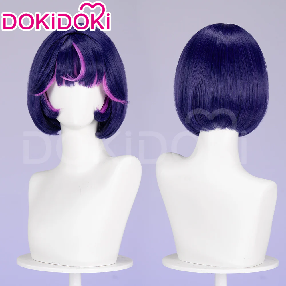 DokiDoki Game Cosplay Wig  Short Purple Wig